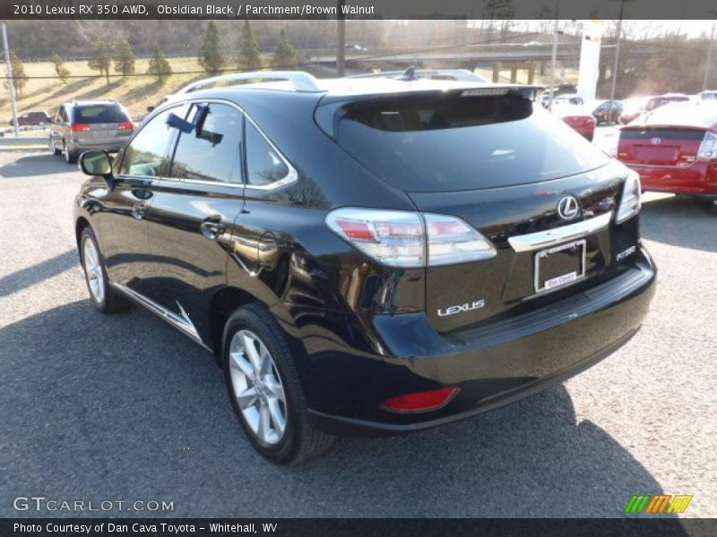 Obsidian Black / Parchment/Brown Walnut 2010 Lexus RX 350 AWD