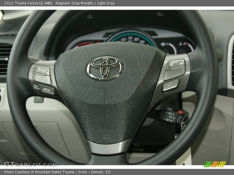 Magnetic Gray Metallic / Light Gray 2012 Toyota Venza LE AWD