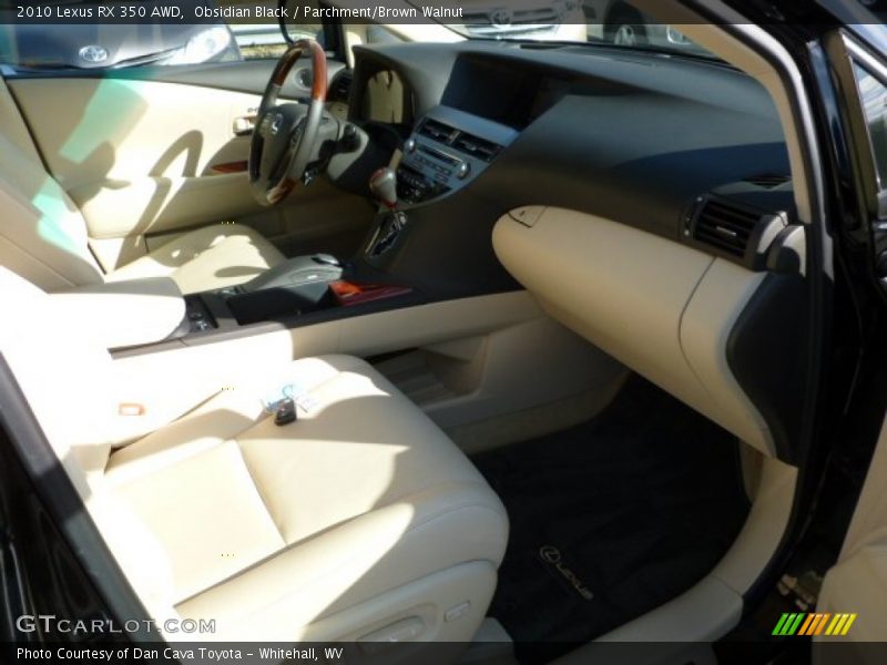 Obsidian Black / Parchment/Brown Walnut 2010 Lexus RX 350 AWD