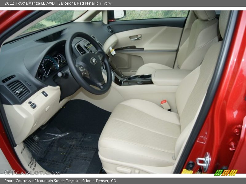 Barcelona Red Metallic / Ivory 2012 Toyota Venza LE AWD