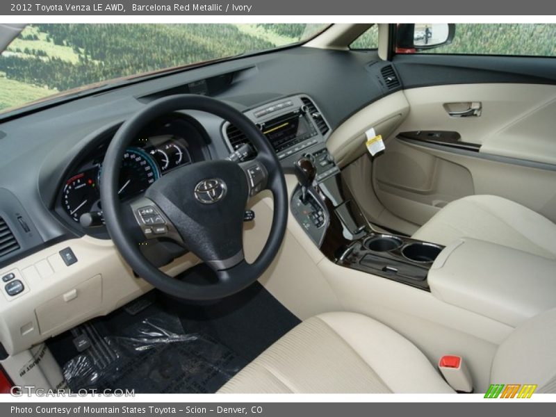 Barcelona Red Metallic / Ivory 2012 Toyota Venza LE AWD