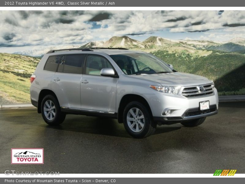 Classic Silver Metallic / Ash 2012 Toyota Highlander V6 4WD