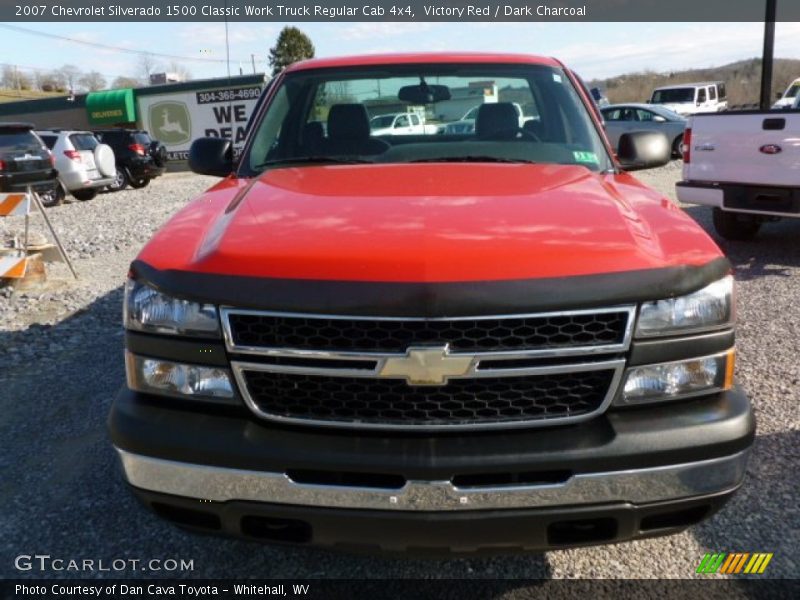 Victory Red / Dark Charcoal 2007 Chevrolet Silverado 1500 Classic Work Truck Regular Cab 4x4