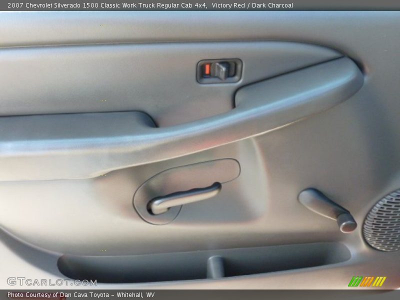 Victory Red / Dark Charcoal 2007 Chevrolet Silverado 1500 Classic Work Truck Regular Cab 4x4