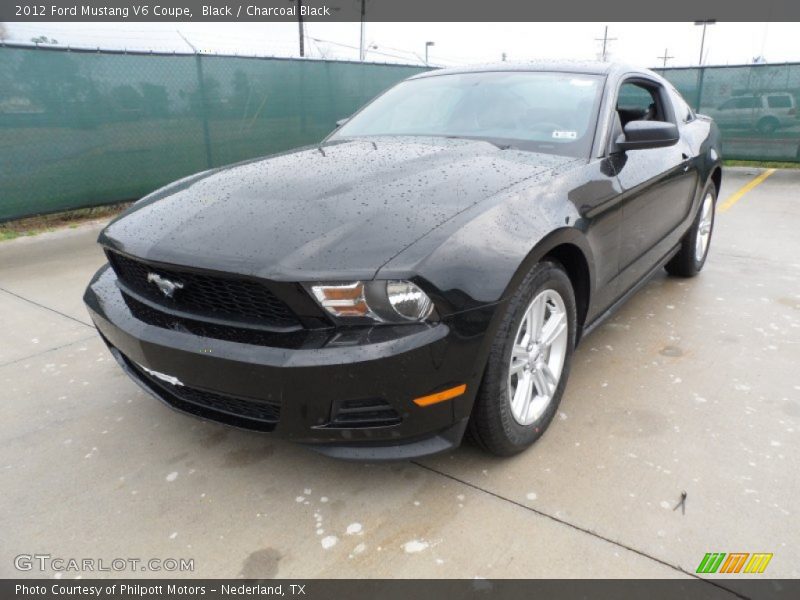 Black / Charcoal Black 2012 Ford Mustang V6 Coupe
