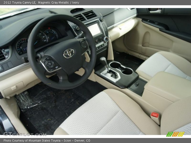 Magnetic Gray Metallic / Ivory 2012 Toyota Camry LE