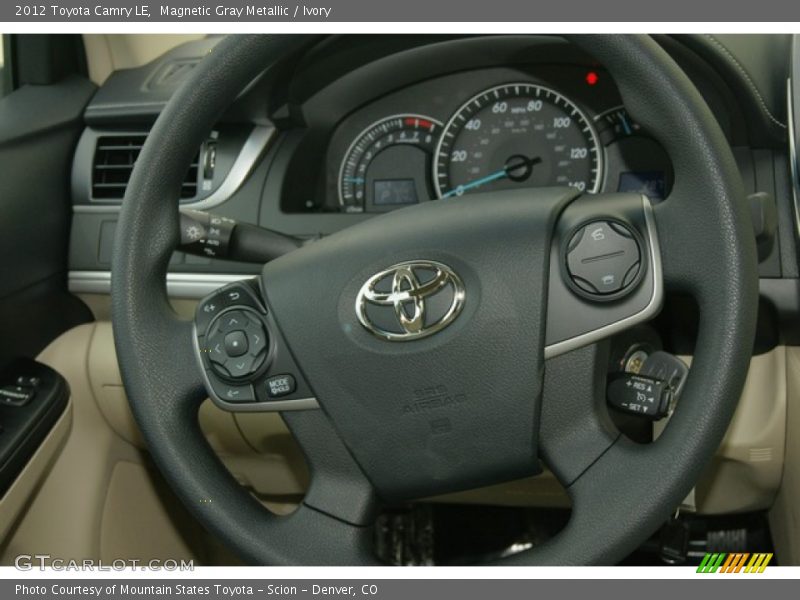 Magnetic Gray Metallic / Ivory 2012 Toyota Camry LE