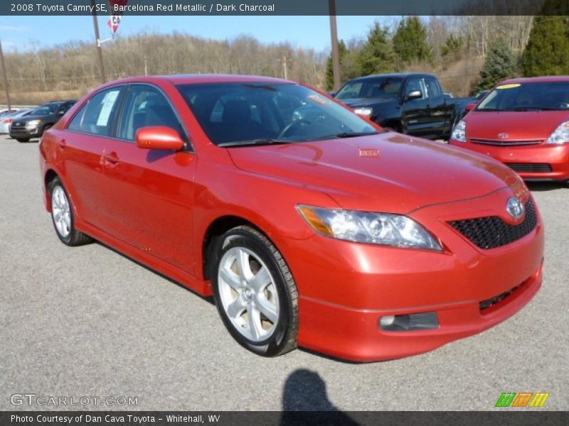 Barcelona Red Metallic / Dark Charcoal 2008 Toyota Camry SE