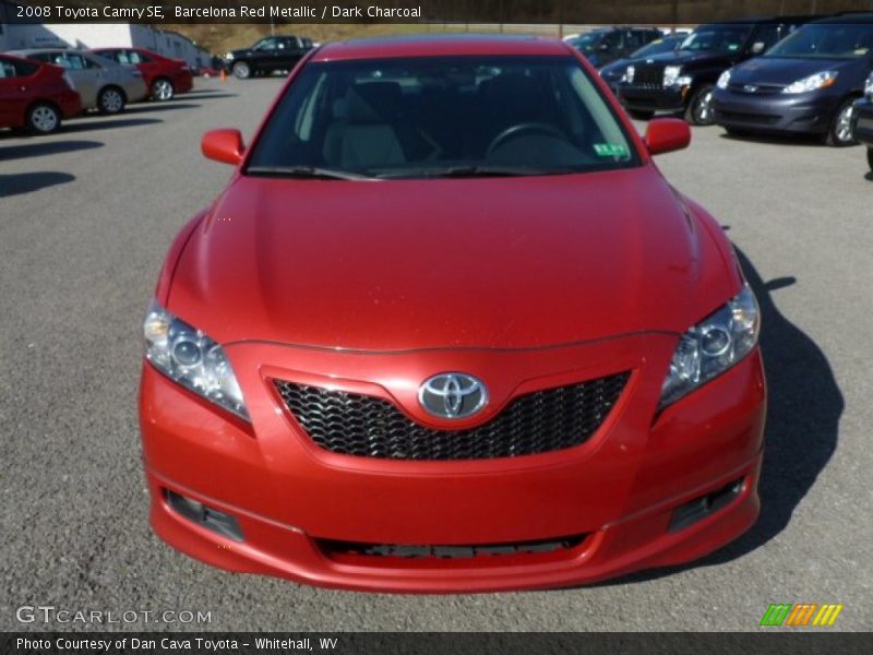 Barcelona Red Metallic / Dark Charcoal 2008 Toyota Camry SE