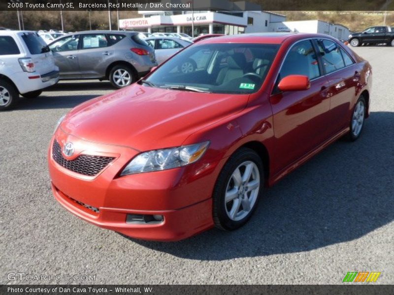 Barcelona Red Metallic / Dark Charcoal 2008 Toyota Camry SE