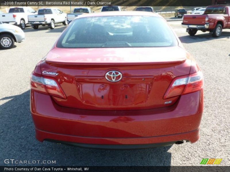Barcelona Red Metallic / Dark Charcoal 2008 Toyota Camry SE