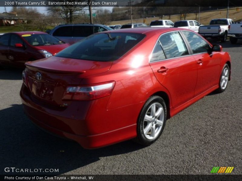 Barcelona Red Metallic / Dark Charcoal 2008 Toyota Camry SE