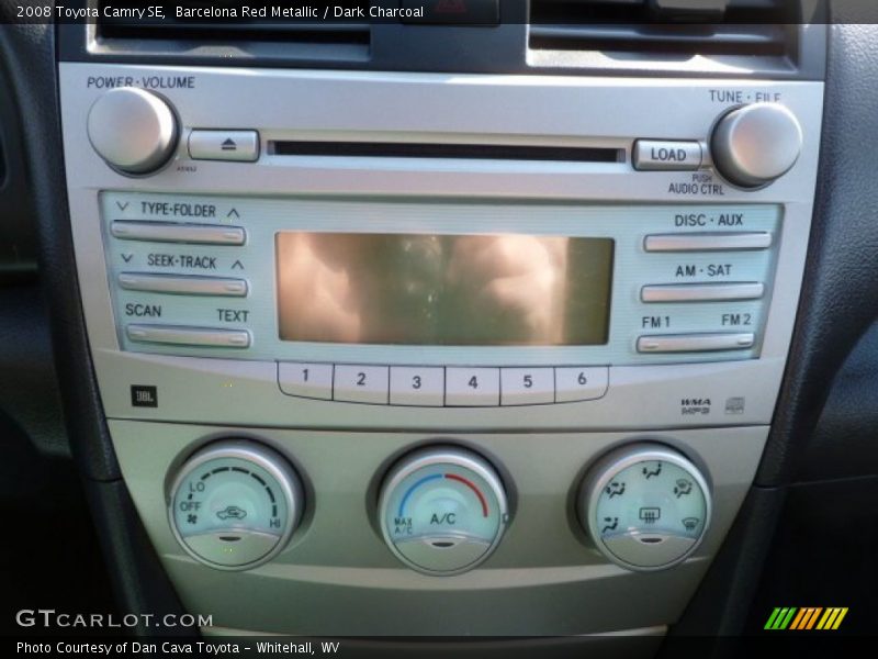 Barcelona Red Metallic / Dark Charcoal 2008 Toyota Camry SE