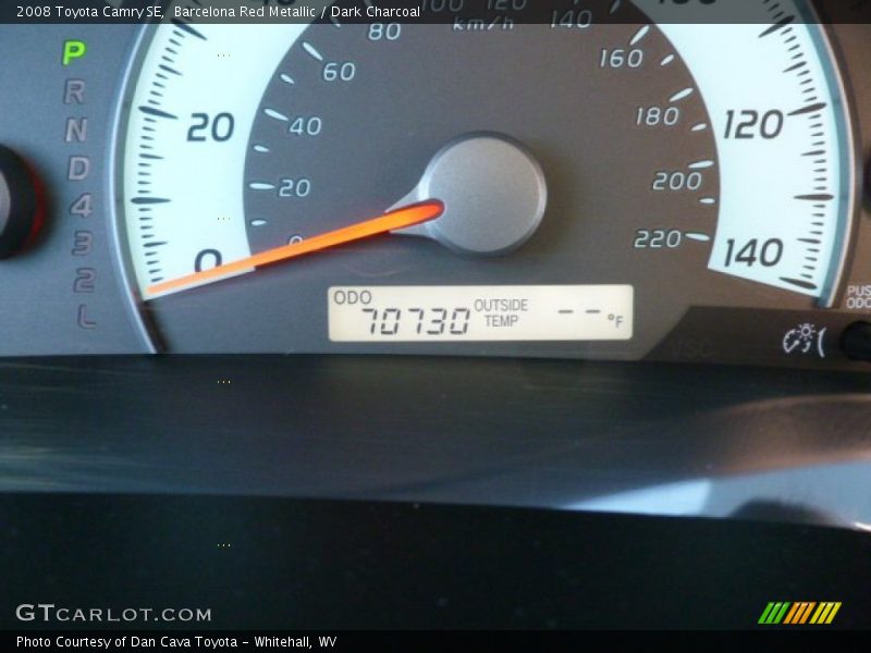 Barcelona Red Metallic / Dark Charcoal 2008 Toyota Camry SE