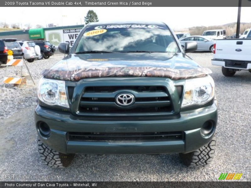 Timberland Green Mica / Sand Beige 2009 Toyota Tacoma V6 Double Cab 4x4