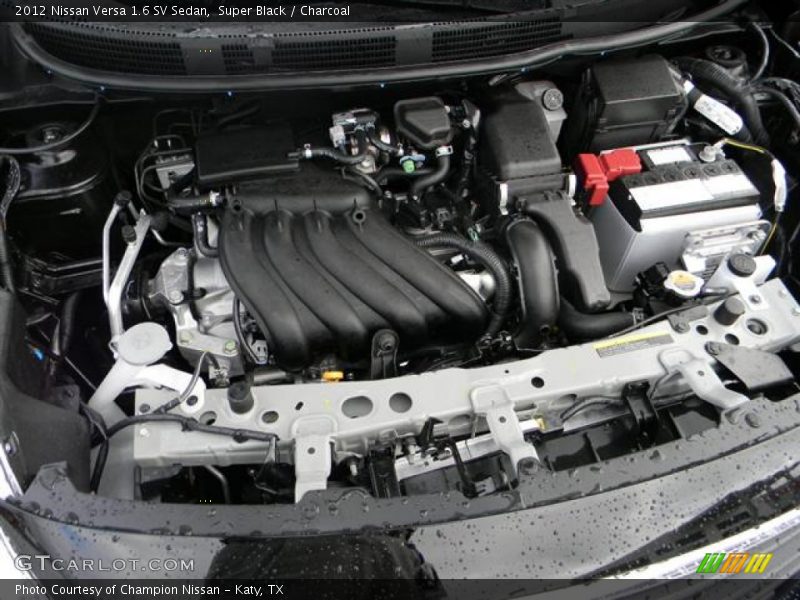 Super Black / Charcoal 2012 Nissan Versa 1.6 SV Sedan