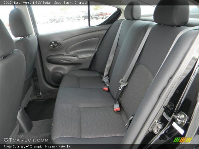 Super Black / Charcoal 2012 Nissan Versa 1.6 SV Sedan