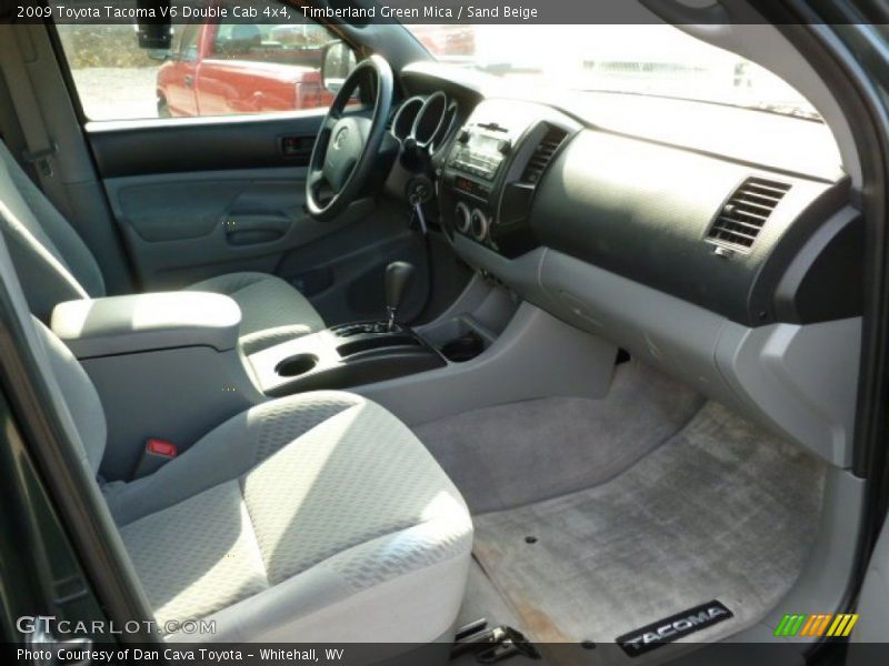Timberland Green Mica / Sand Beige 2009 Toyota Tacoma V6 Double Cab 4x4