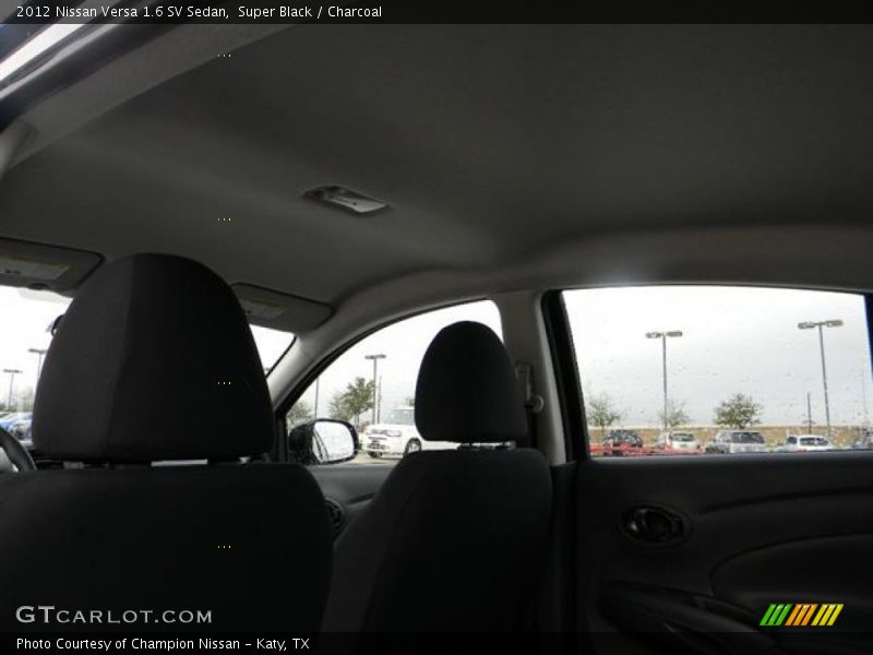 Super Black / Charcoal 2012 Nissan Versa 1.6 SV Sedan