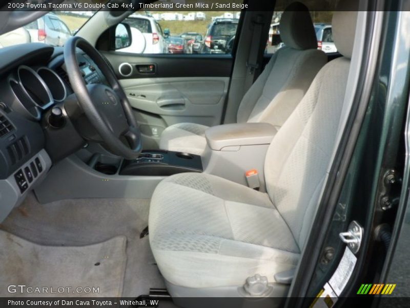 Timberland Green Mica / Sand Beige 2009 Toyota Tacoma V6 Double Cab 4x4