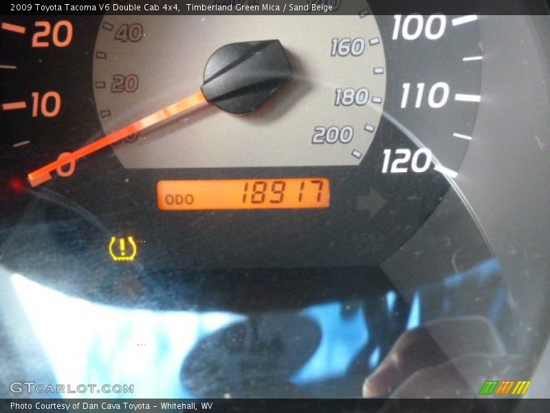 Timberland Green Mica / Sand Beige 2009 Toyota Tacoma V6 Double Cab 4x4