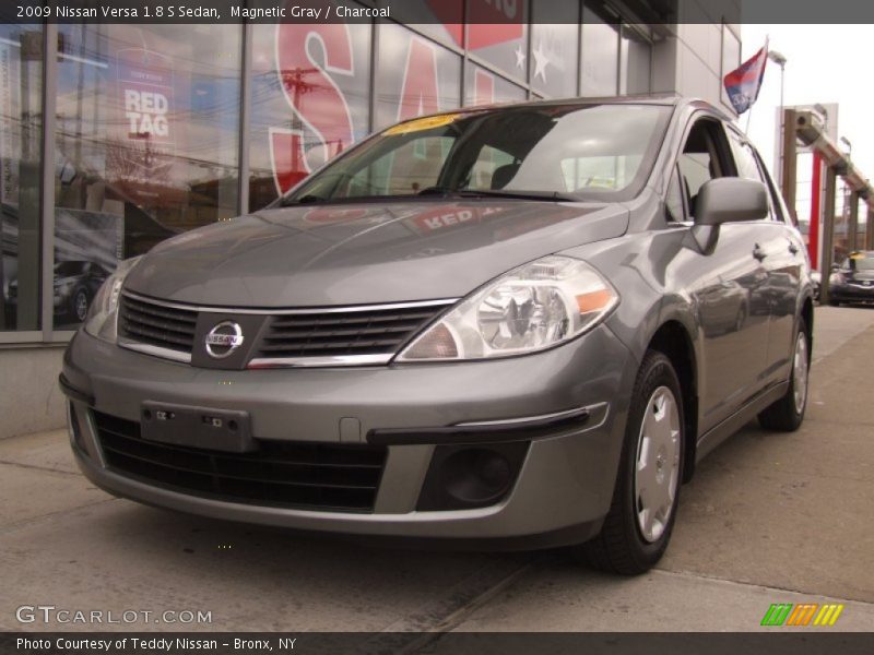 Magnetic Gray / Charcoal 2009 Nissan Versa 1.8 S Sedan