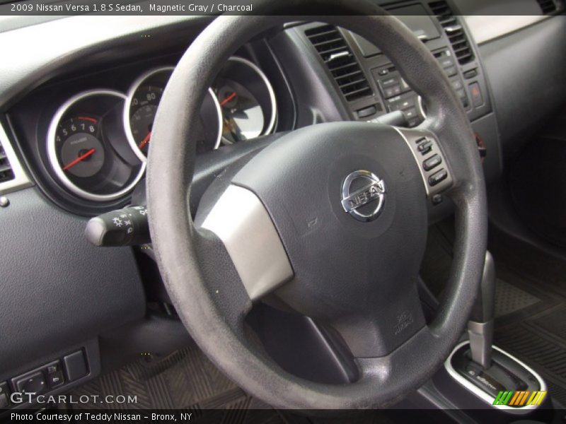 Magnetic Gray / Charcoal 2009 Nissan Versa 1.8 S Sedan