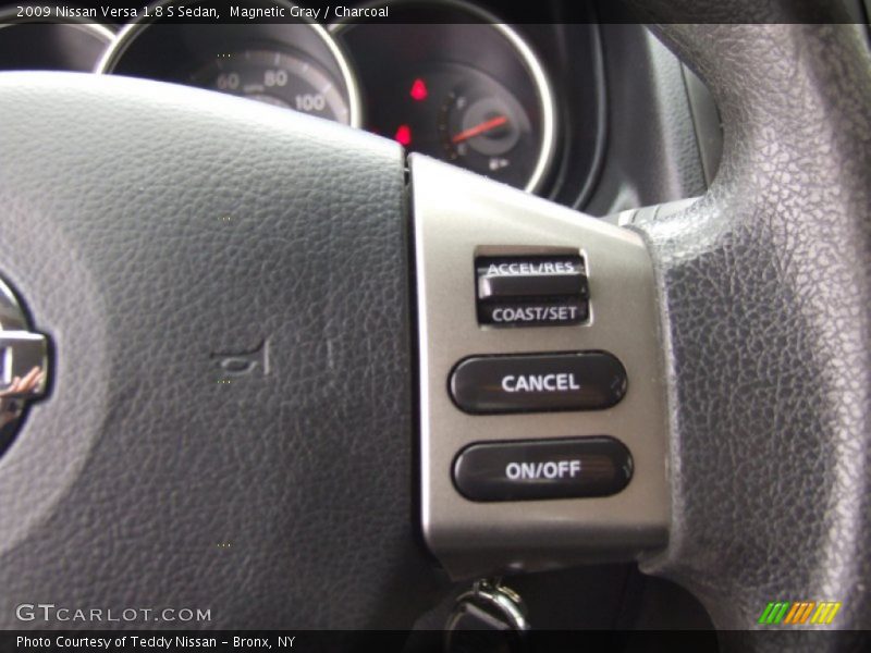 Magnetic Gray / Charcoal 2009 Nissan Versa 1.8 S Sedan