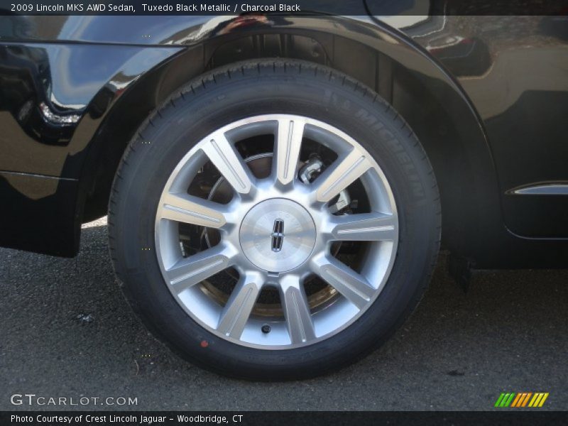 Tuxedo Black Metallic / Charcoal Black 2009 Lincoln MKS AWD Sedan