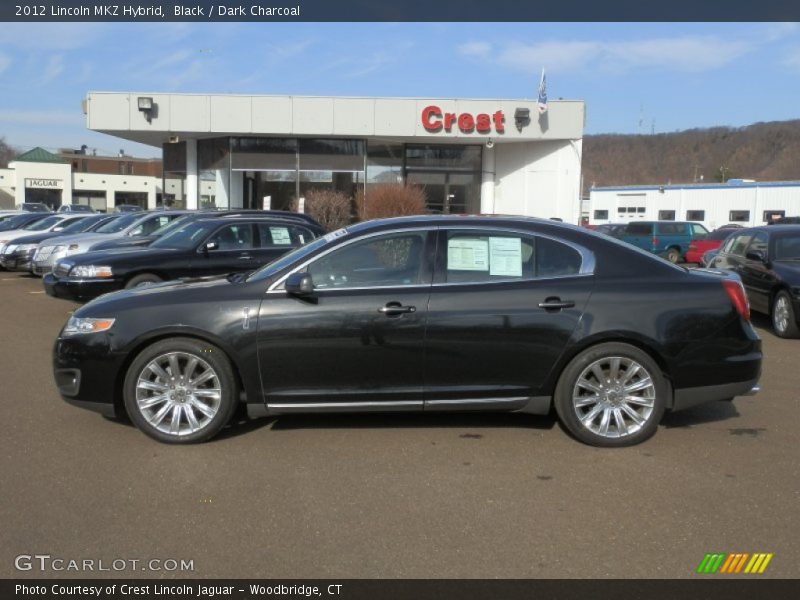 Black / Dark Charcoal 2012 Lincoln MKZ Hybrid