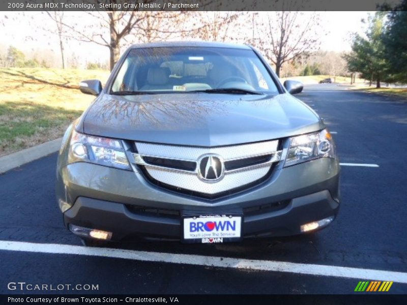 Sterling Gray Metallic / Parchment 2009 Acura MDX Technology