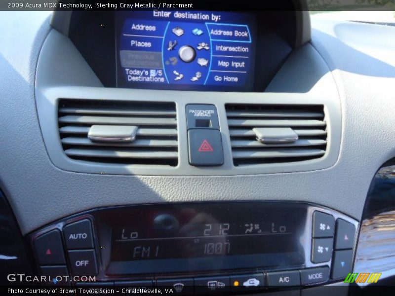 Sterling Gray Metallic / Parchment 2009 Acura MDX Technology