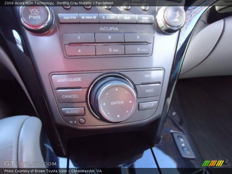 Sterling Gray Metallic / Parchment 2009 Acura MDX Technology