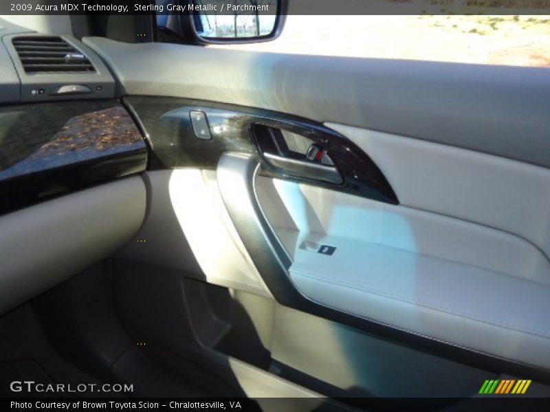 Sterling Gray Metallic / Parchment 2009 Acura MDX Technology