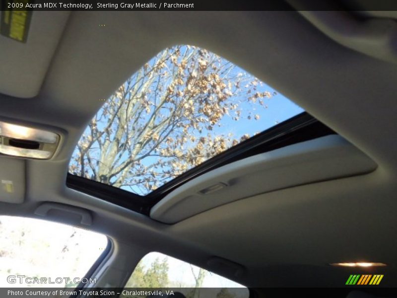 Sterling Gray Metallic / Parchment 2009 Acura MDX Technology