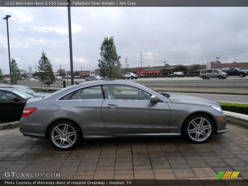 Palladium Silver Metallic / Ash Gray 2010 Mercedes-Benz E 550 Coupe