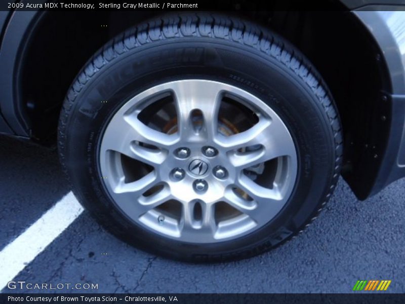 Sterling Gray Metallic / Parchment 2009 Acura MDX Technology