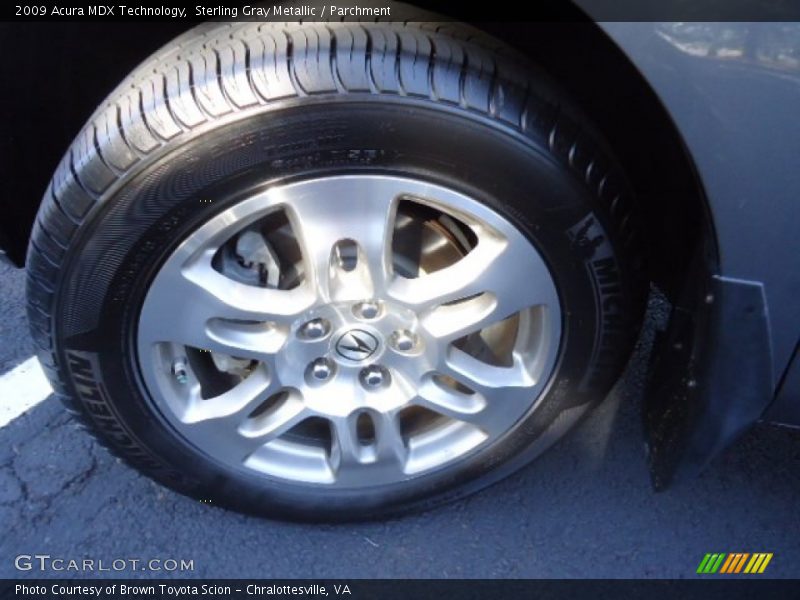 Sterling Gray Metallic / Parchment 2009 Acura MDX Technology