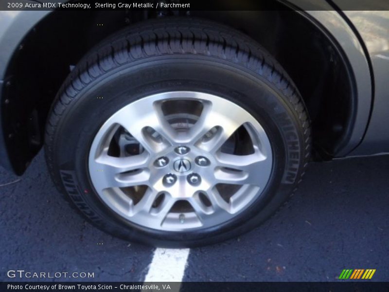 Sterling Gray Metallic / Parchment 2009 Acura MDX Technology