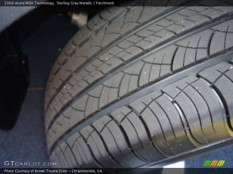 Sterling Gray Metallic / Parchment 2009 Acura MDX Technology