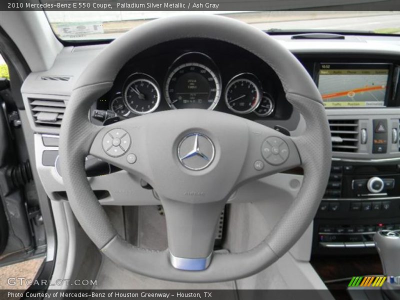 Palladium Silver Metallic / Ash Gray 2010 Mercedes-Benz E 550 Coupe