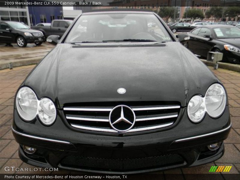Black / Black 2009 Mercedes-Benz CLK 550 Cabriolet