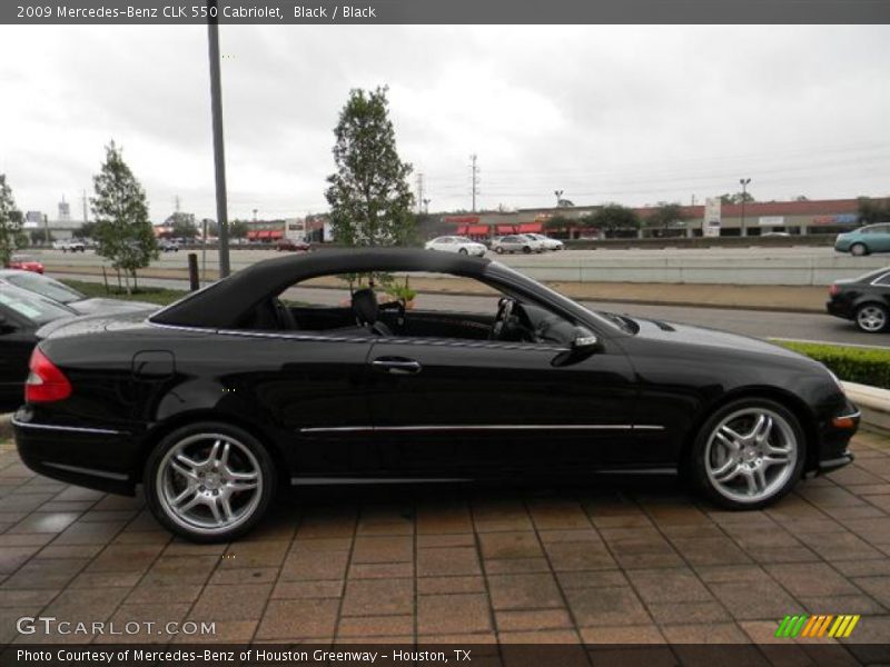Black / Black 2009 Mercedes-Benz CLK 550 Cabriolet