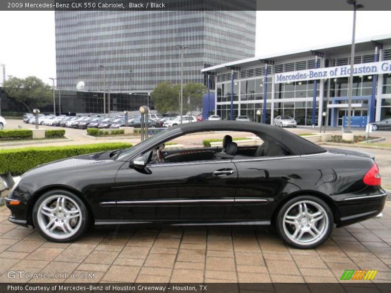 Black / Black 2009 Mercedes-Benz CLK 550 Cabriolet