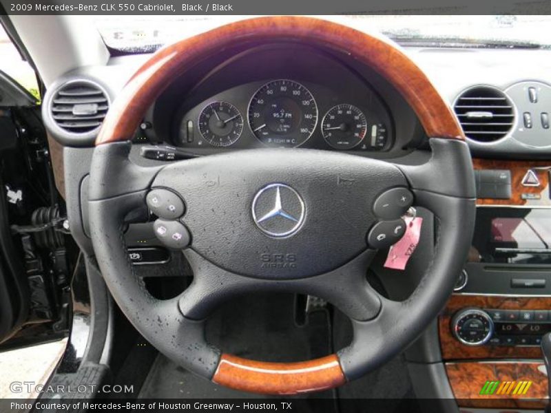 Black / Black 2009 Mercedes-Benz CLK 550 Cabriolet