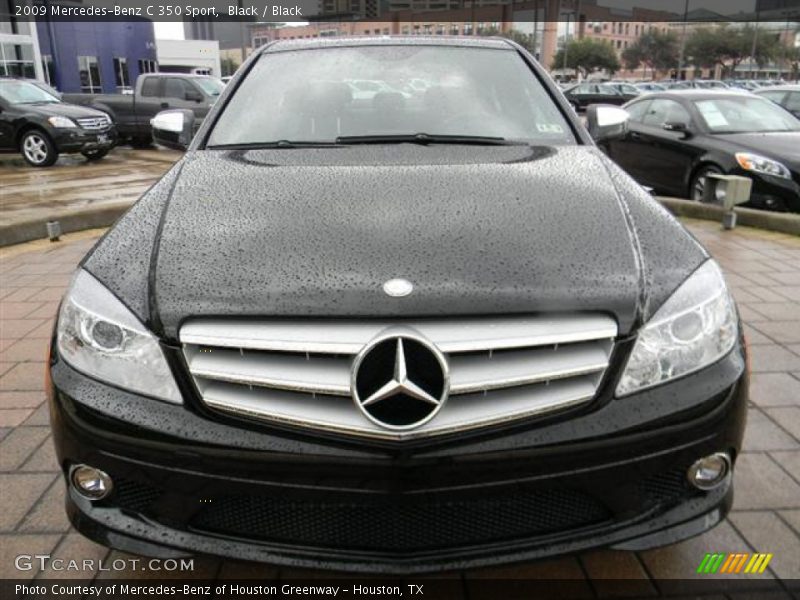 Black / Black 2009 Mercedes-Benz C 350 Sport