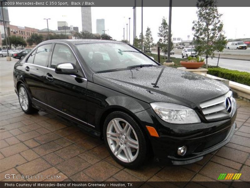 Black / Black 2009 Mercedes-Benz C 350 Sport
