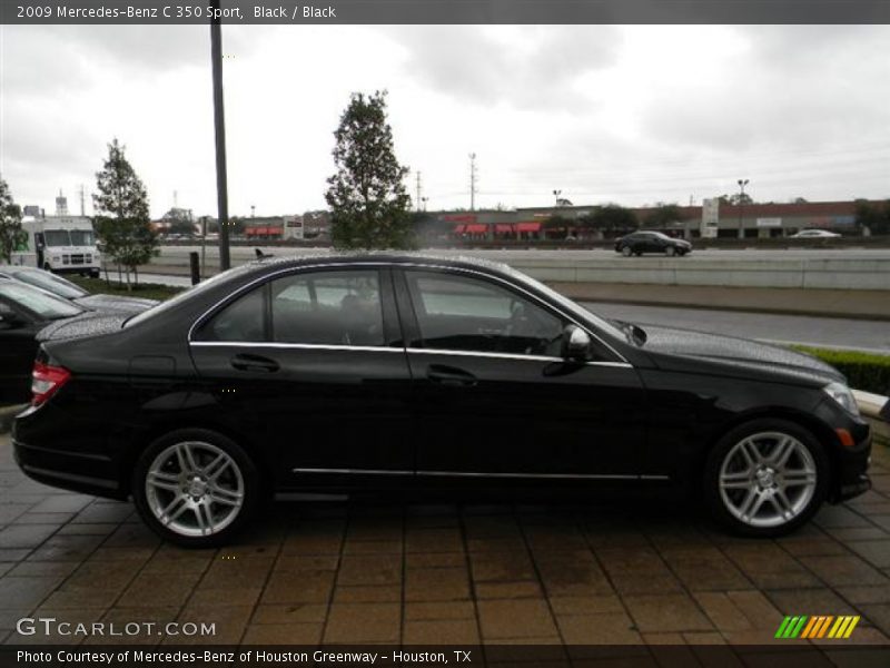 Black / Black 2009 Mercedes-Benz C 350 Sport