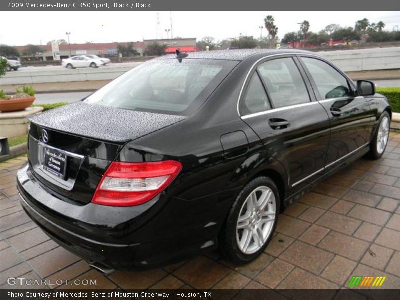 Black / Black 2009 Mercedes-Benz C 350 Sport