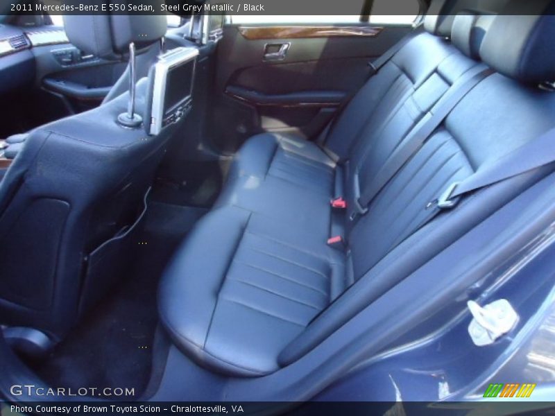 Steel Grey Metallic / Black 2011 Mercedes-Benz E 550 Sedan